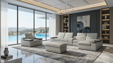 Arlet Grey RAF 4-Piece Sectional by New Era Innovations at Eve Furniture