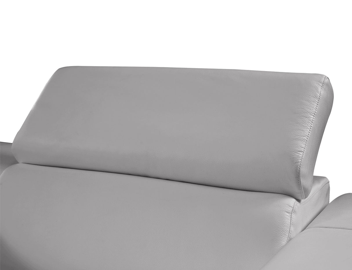 Picasso Light Grey 7-Piece 3 Power Reclining Sectional by New Era Innovations at Eve Furniture