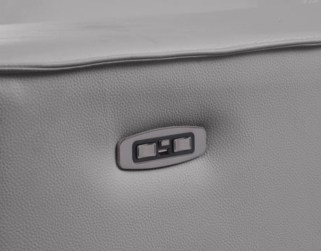 Picasso Light Grey 7-Piece 3 Power Reclining Sectional by New Era Innovations at Eve Furniture