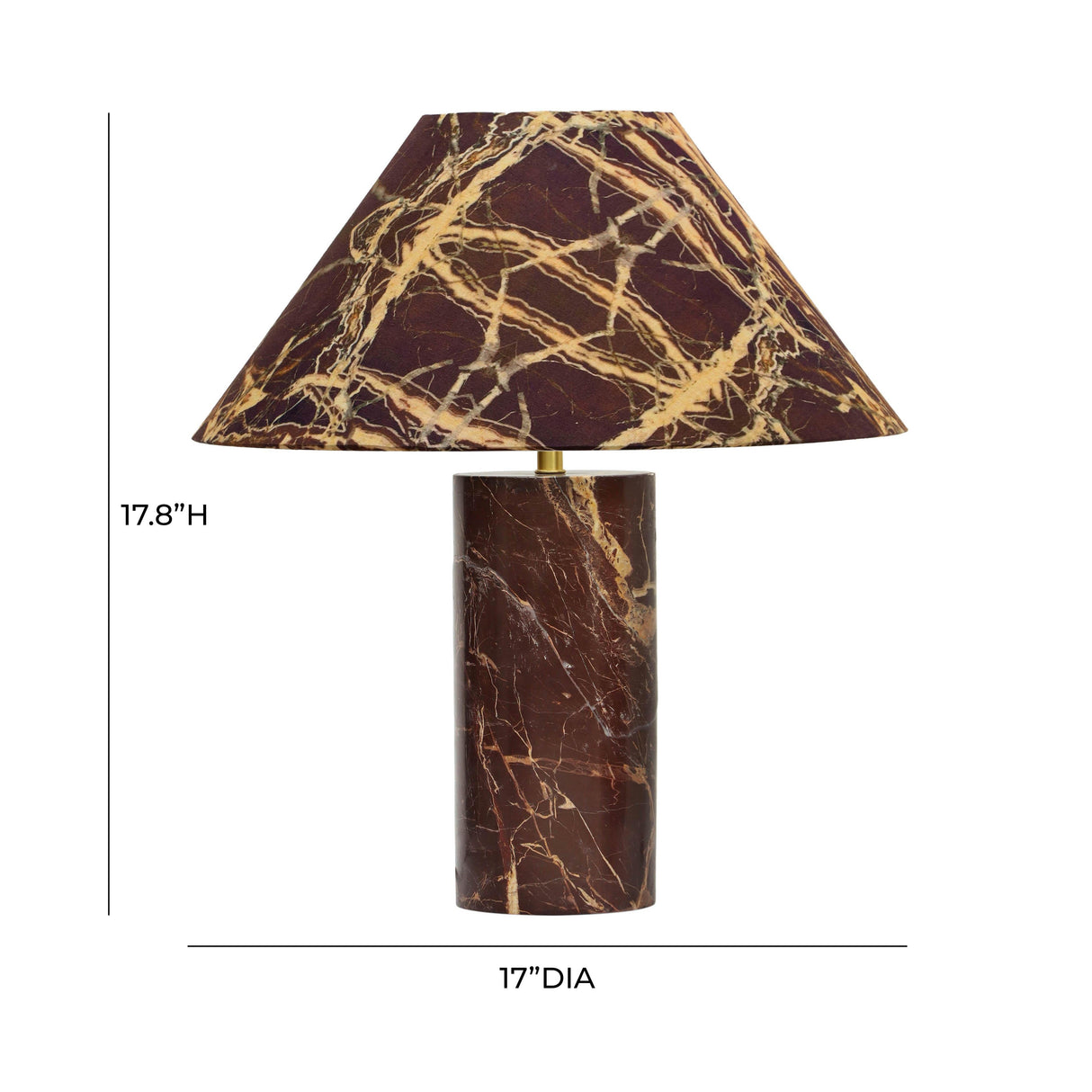 Mable Marble Print Table Lamp by TOV Furniture at Eve Furniture