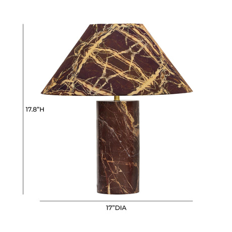 Mable Marble Print Table Lamp by TOV Furniture at Eve Furniture