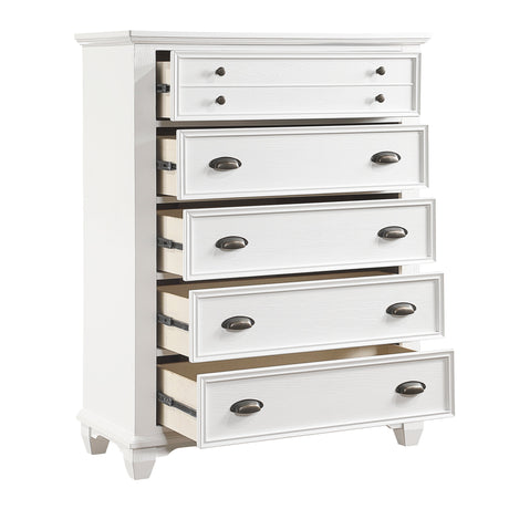 Mackinac White Chest by Homelegance at Eve Furniture