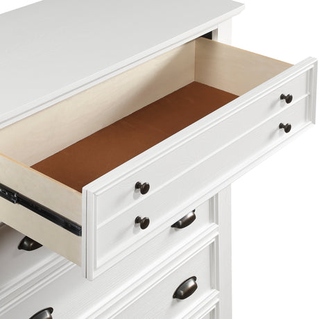 Mackinac White Chest by Homelegance at Eve Furniture