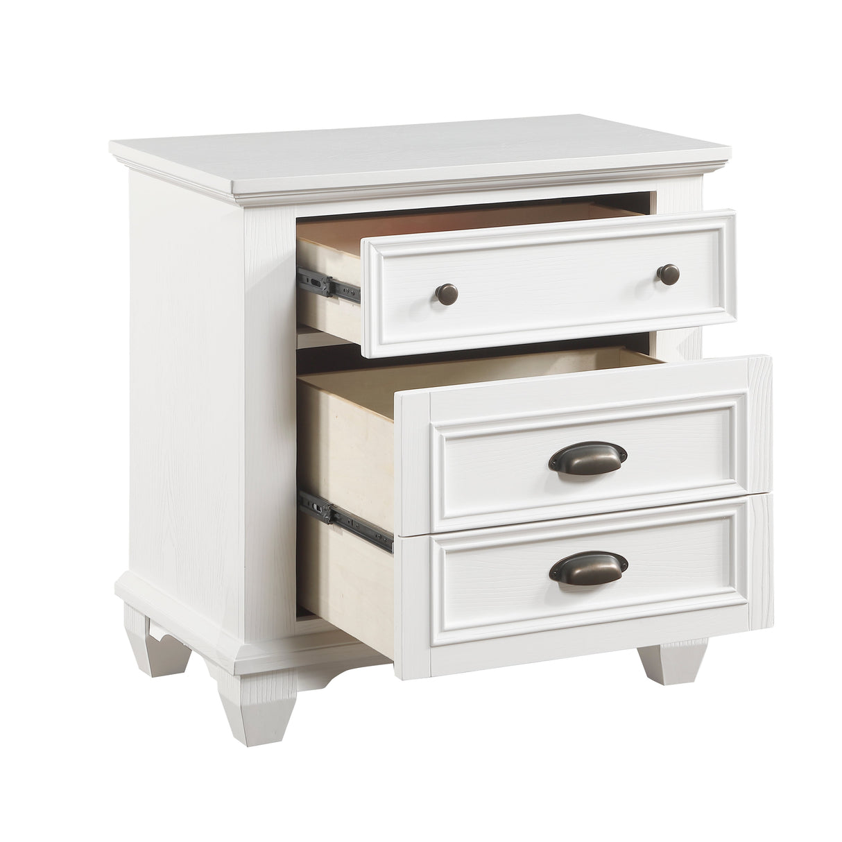Mackinac White Nightstand by Homelegance at Eve Furniture