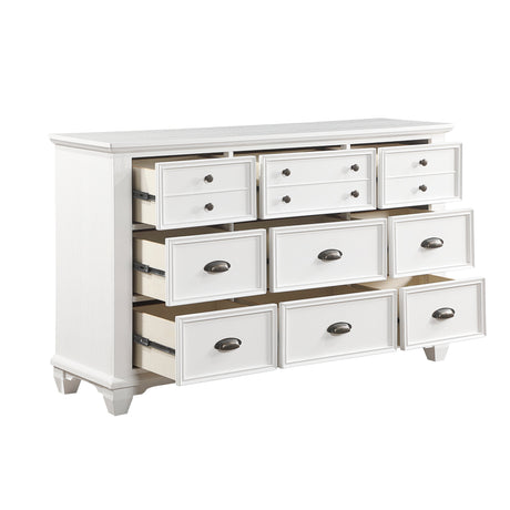 Mackinac White Panel Bedroom Set by Homelegance at Eve Furniture
