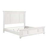 Mackinac White Queen Panel Bed by Homelegance at Eve Furniture