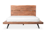 Madagascar Brown King Platform Bed