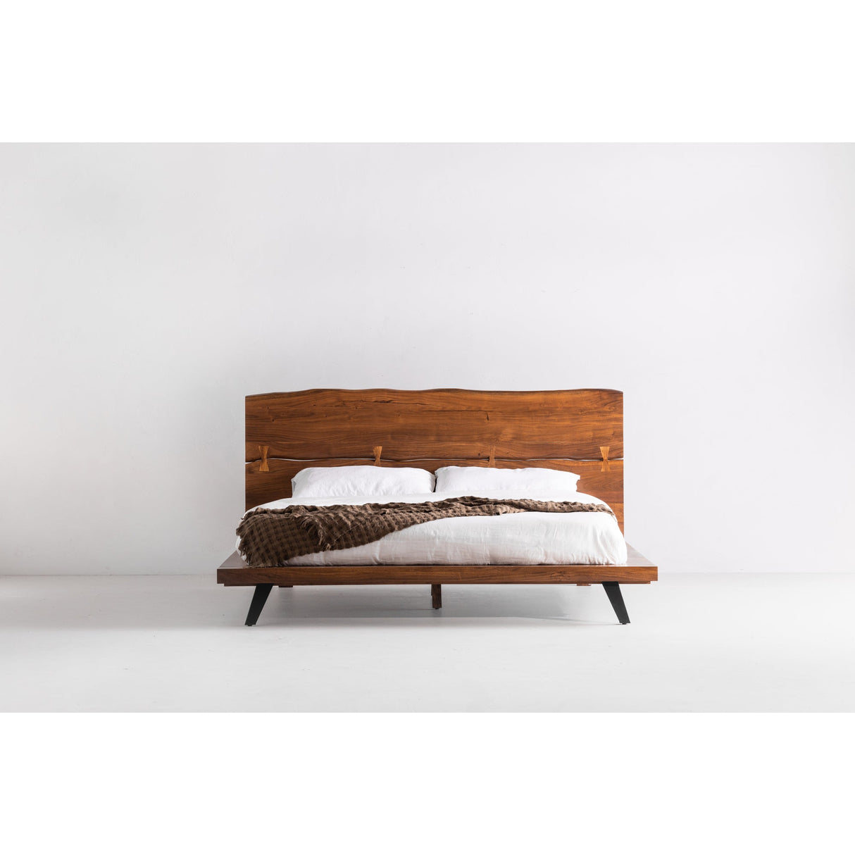 Madagascar Brown King Platform Bed by Moe's Home at Eve Furniture