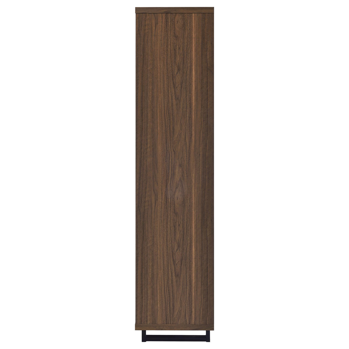 Maddox Walnut 71-inch 3-shelf Cabinet Bookcase by Coaster at Eve Furniture