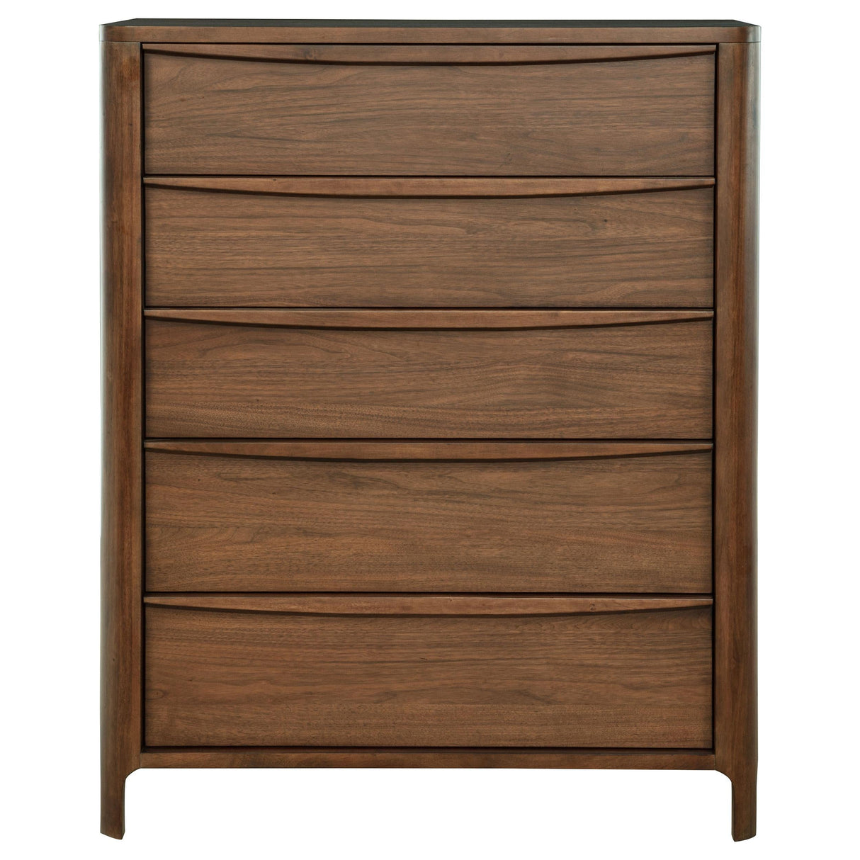 Maderia 5-drawer Chest of Drawers Walnut by Coaster at Eve Furniture