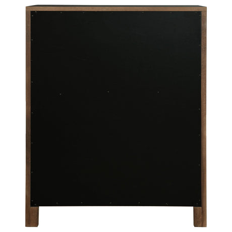 Maderia 5-drawer Chest of Drawers Walnut by Coaster at Eve Furniture