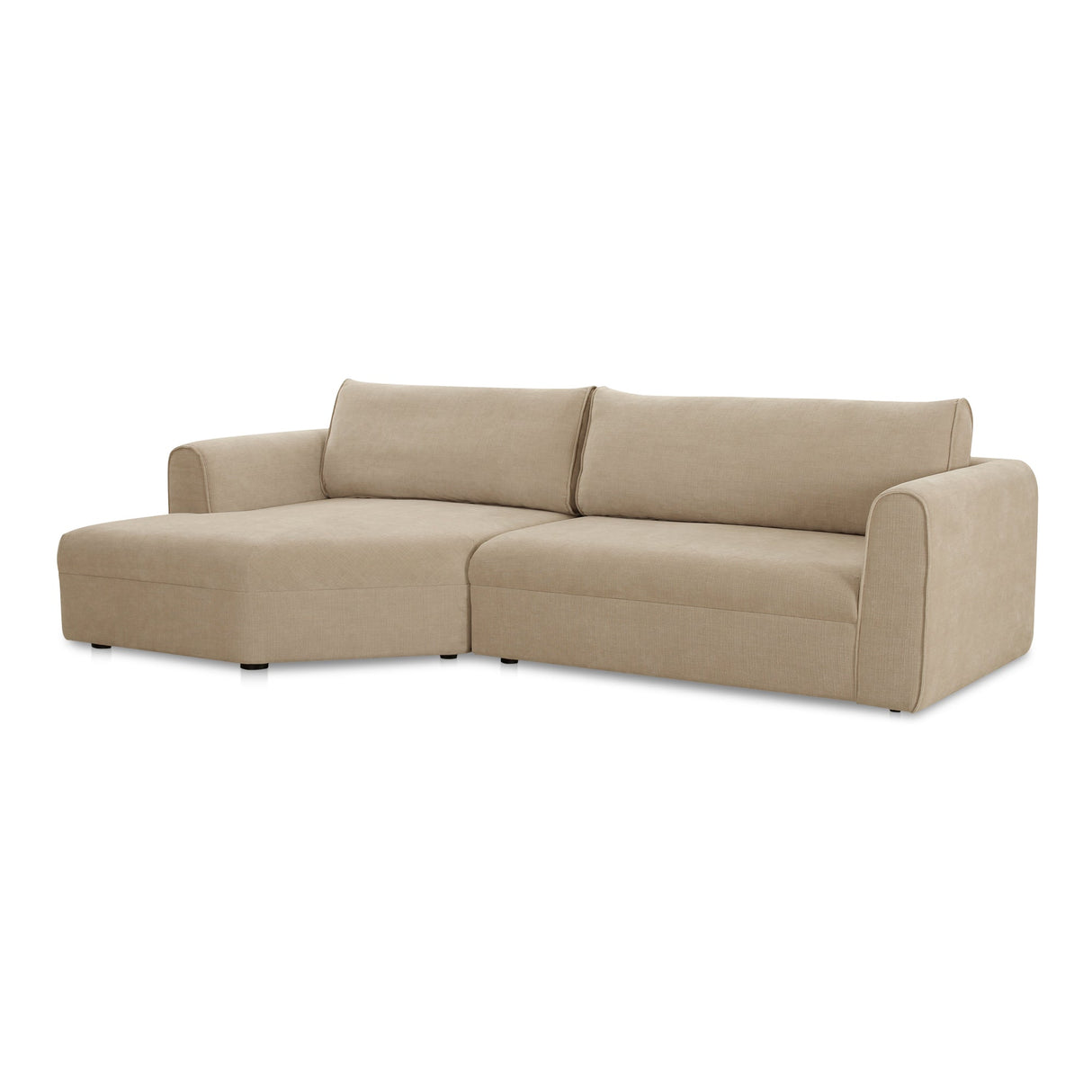 Madrid Beige Left Sectional by Moe's Home at Eve Furniture