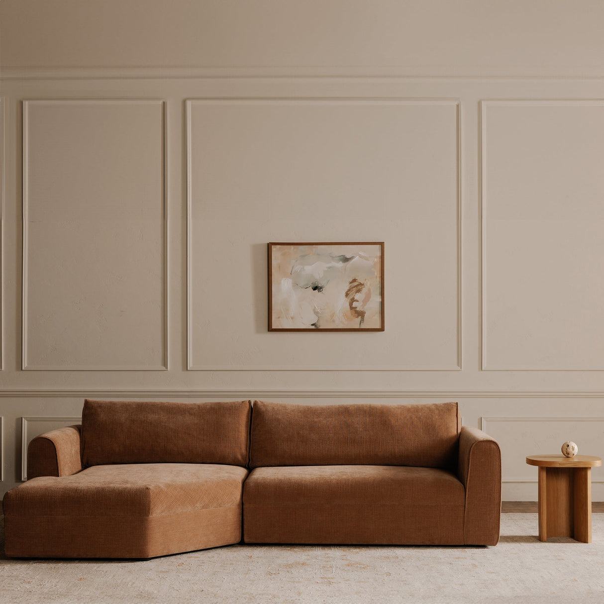 Madrid Pink Left Sectional by Moe's Home at Eve Furniture
