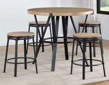 Magnolia 24″ Backless Counter Stool, Swivel, Set of 2 by Steve Silver at Eve Furniture