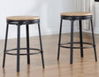 Magnolia 24″ Backless Counter Stool, Swivel, Set of 2 by Steve Silver at Eve Furniture