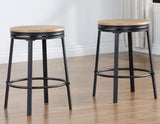 Magnolia 24″ Backless Counter Stool, Swivel, Set of 2 by Steve Silver at Eve Furniture