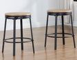 Magnolia 24″ Backless Counter Stool, Swivel, Set of 2 by Steve Silver at Eve Furniture