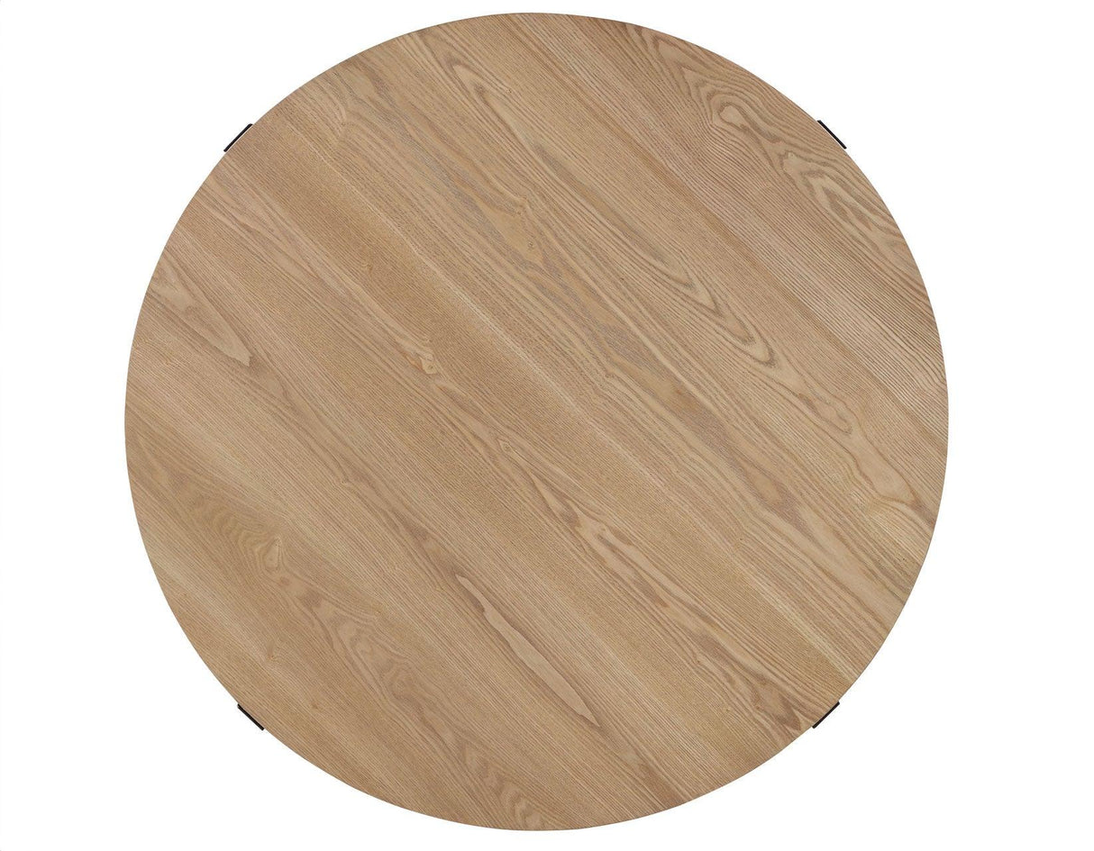 Magnolia 42-inch Round Counter Table, Black and Sand by Steve Silver at Eve Furniture