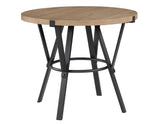 Magnolia 42-inch Round Counter Table, Black and Sand by Steve Silver at Eve Furniture