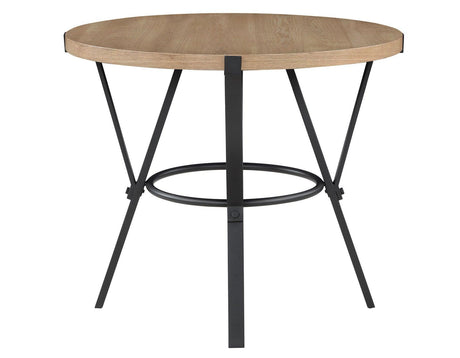 Magnolia 42-inch Round Counter Table, Black and Sand by Steve Silver at Eve Furniture