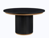 Magnolia 52-inch Round Table, Black by Steve Silver at Eve Furniture