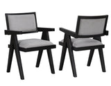 Magnolia Arm Chair, Black by Steve Silver at Eve Furniture