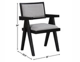 Magnolia Arm Chair, Black by Steve Silver at Eve Furniture
