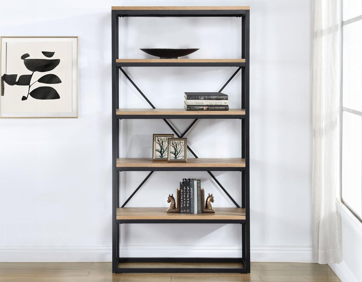 Magnolia Black Bookcase by Steve Silver at Eve Furniture