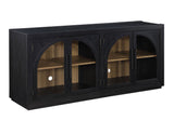 Magnolia Cathedral Doored Server, Black by Steve Silver at Eve Furniture