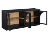 Magnolia Cathedral Doored Server, Black by Steve Silver at Eve Furniture