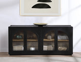 Magnolia Cathedral Doored Server, Black by Steve Silver at Eve Furniture