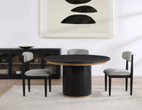 Magnolia Upholstered Side Chair, Black by Steve Silver at Eve Furniture
