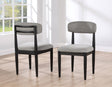Magnolia Upholstered Side Chair, Black by Steve Silver at Eve Furniture