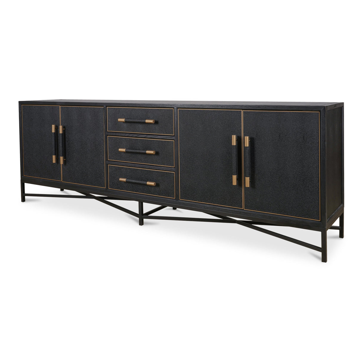 Mako Black Large Sideboard by Moe's Home at Eve Furniture