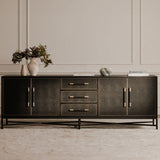 Mako Black Large Sideboard by Moe's Home at Eve Furniture