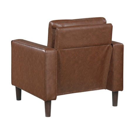 Malcolm Chocolate Chair by Homelegance at Eve Furniture