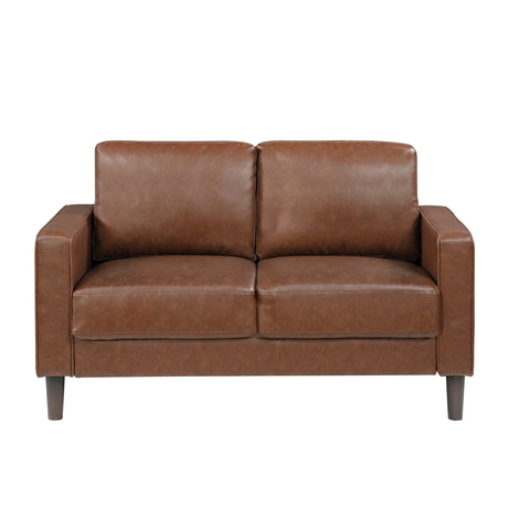 Malcolm Chocolate Loveseat by Homelegance at Eve Furniture