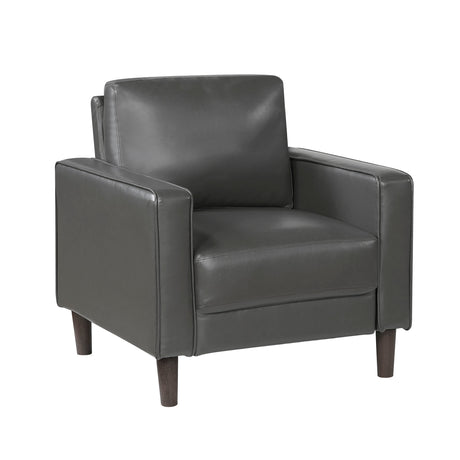 Malcolm Dark Gray Chair by Homelegance at Eve Furniture