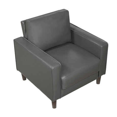 Malcolm Dark Gray Chair by Homelegance at Eve Furniture