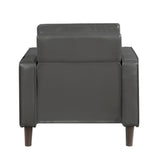 Malcolm Dark Gray Chair by Homelegance at Eve Furniture