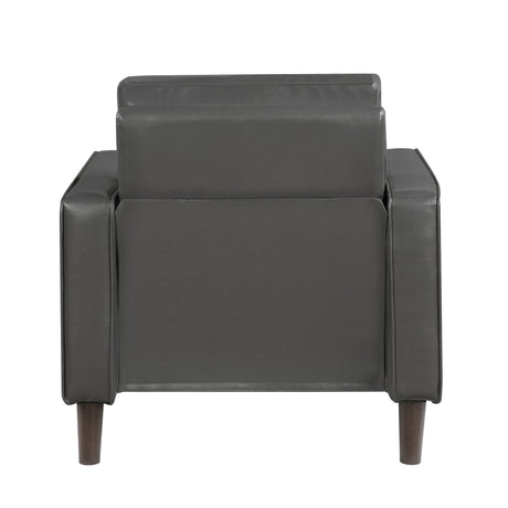 Malcolm Dark Gray Chair by Homelegance at Eve Furniture
