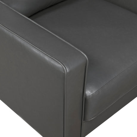 Malcolm Dark Gray Chair by Homelegance at Eve Furniture