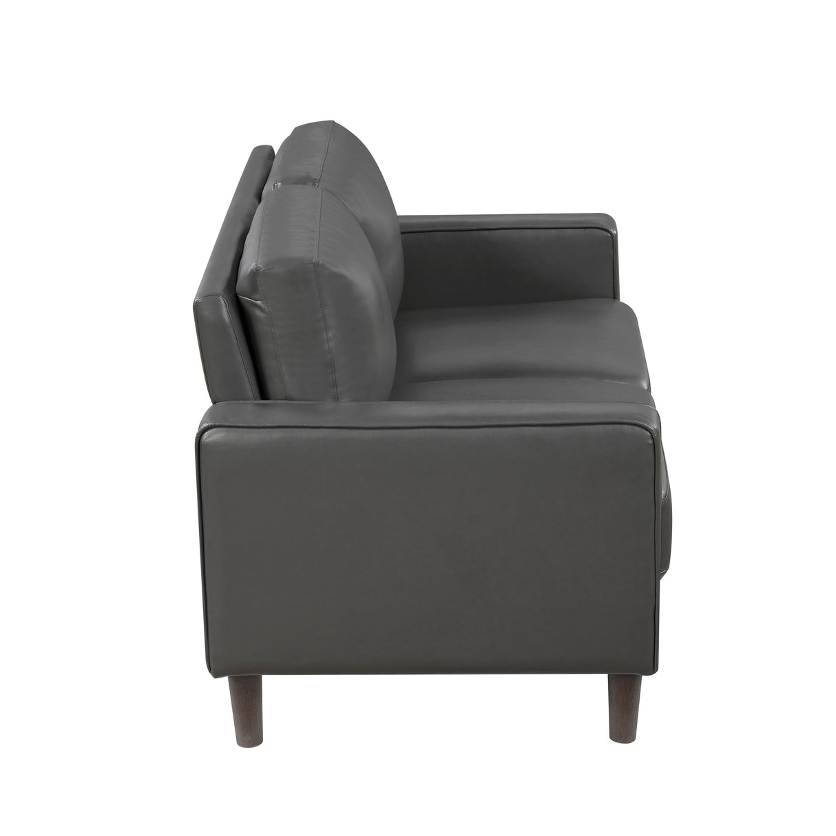 Malcolm Dark Gray Loveseat by Homelegance at Eve Furniture