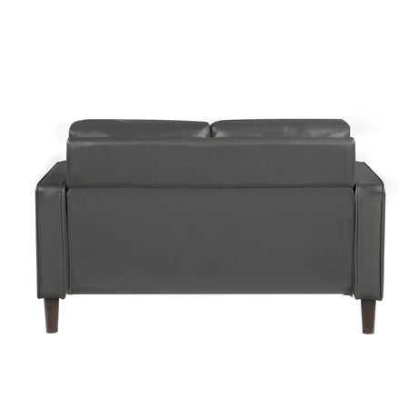 Malcolm Dark Gray Loveseat by Homelegance at Eve Furniture