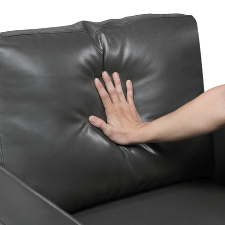 Malcolm Dark Gray Loveseat by Homelegance at Eve Furniture