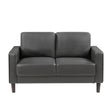 Malcolm Dark Gray Loveseat by Homelegance at Eve Furniture