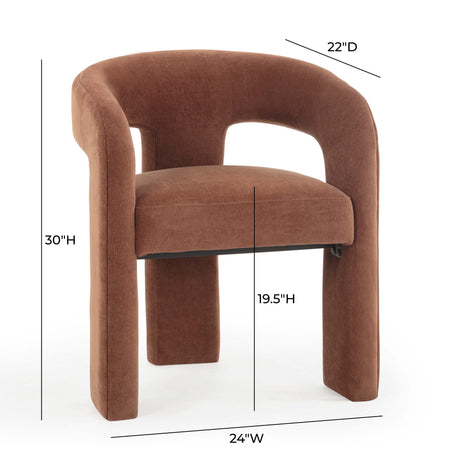 Malone Performance Chenille Dining Chair by TOV Furniture at Eve Furniture