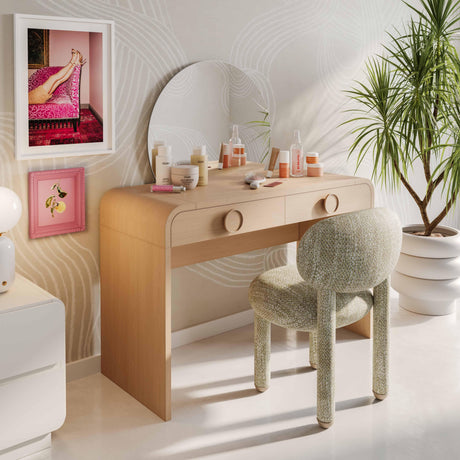 Manu Nubby Performance Fabric Side Chair by TOV Furniture at Eve Furniture