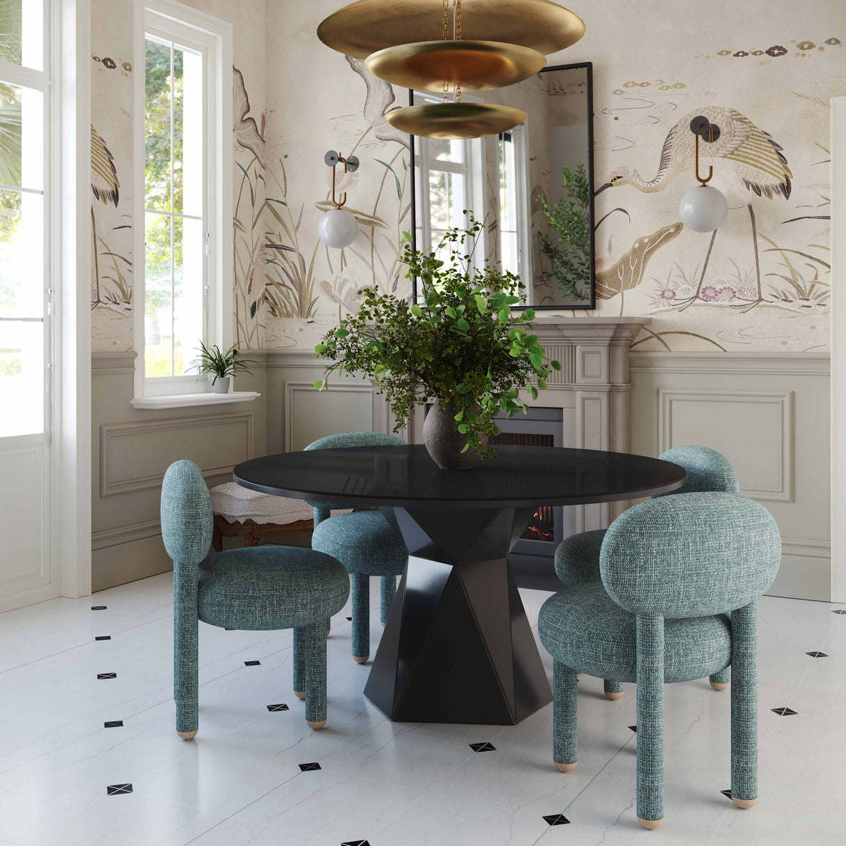 Manu Nubby Performance Fabric Side Chair by TOV Furniture at Eve Furniture