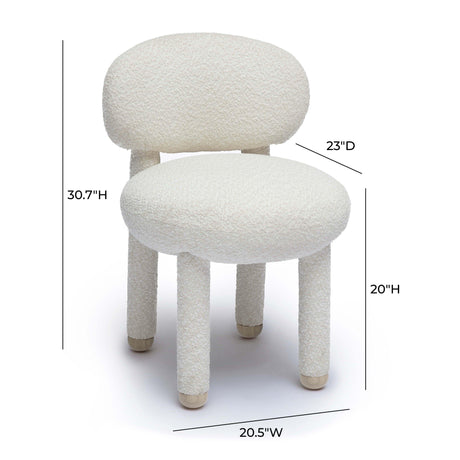 Manu Nubby Performance Fabric Side Chair by TOV Furniture at Eve Furniture